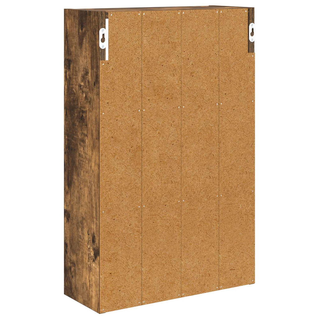 Badezimmer-Wandschrank Geräucherte Eiche 40 x 16 x 62,5 cm