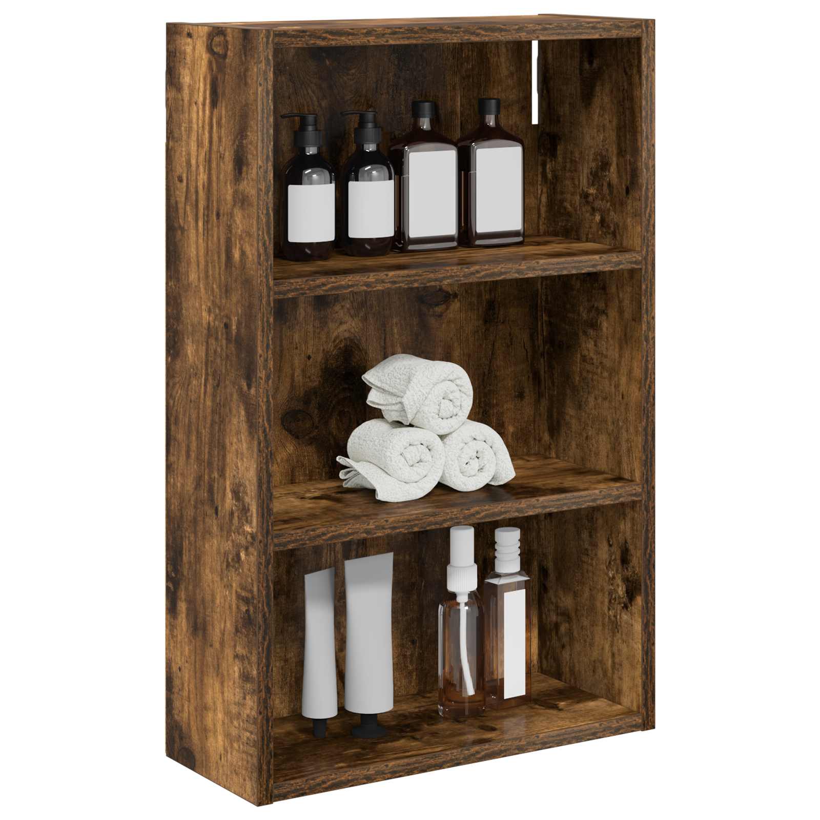 Badezimmer-Wandschrank Geräucherte Eiche 40 x 16 x 62,5 cm