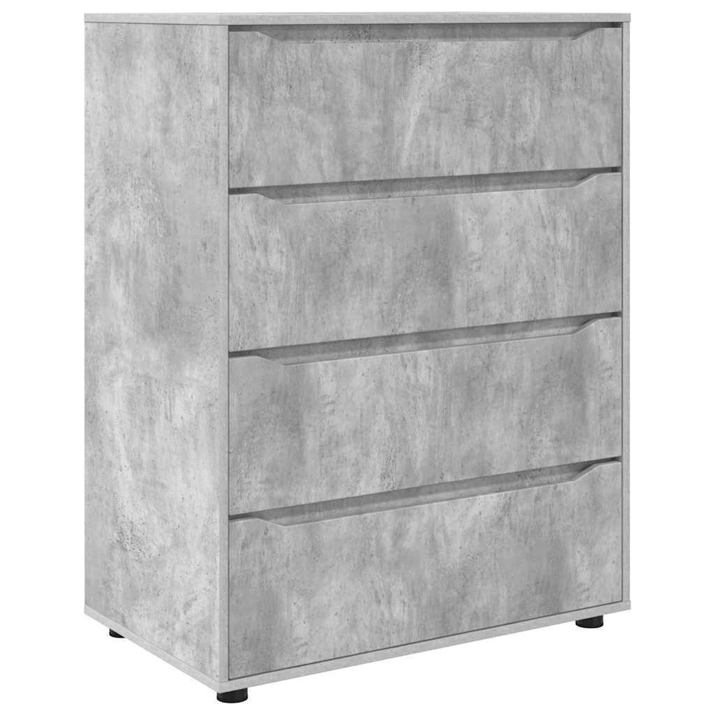 Stauraumschränke Beton Grau 80 x 48 x 105 cm Holzwerkstoff