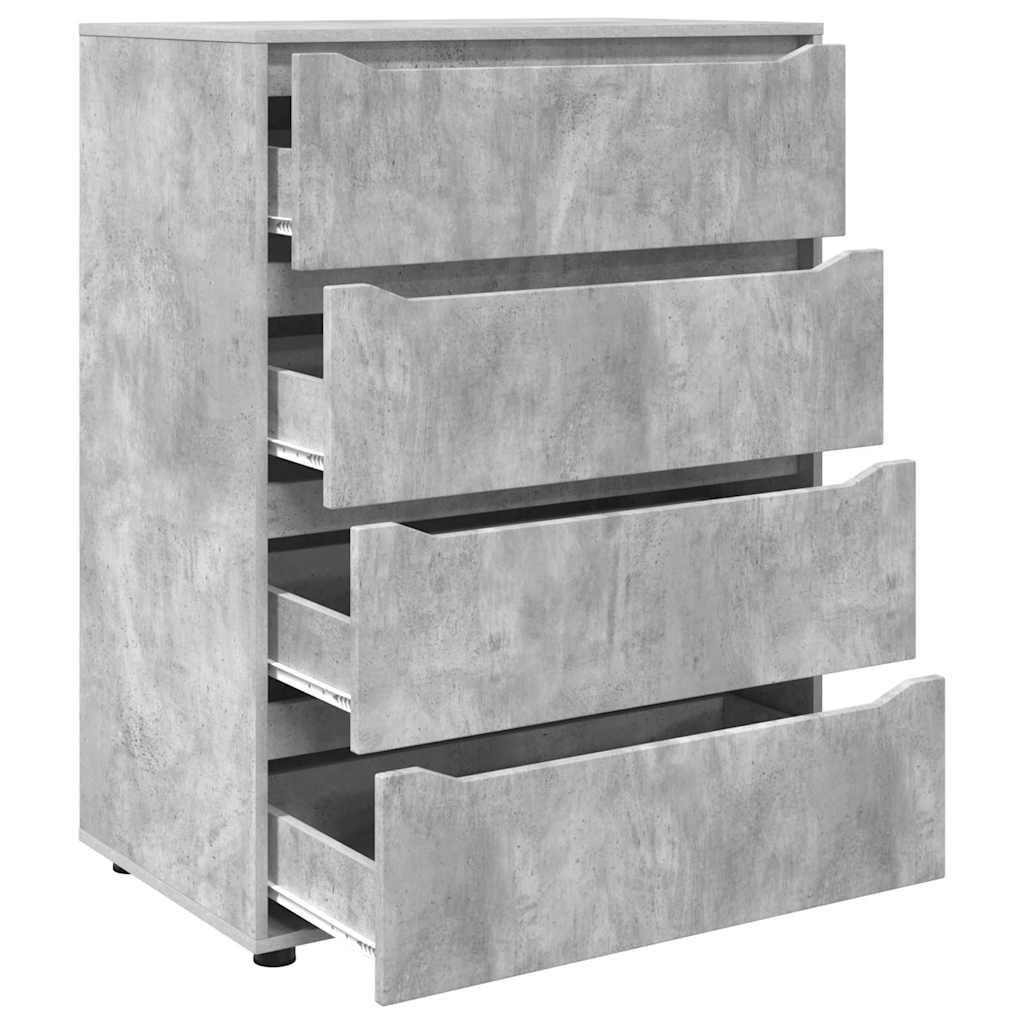 Stauraumschränke Beton Grau 80 x 48 x 105 cm Holzwerkstoff