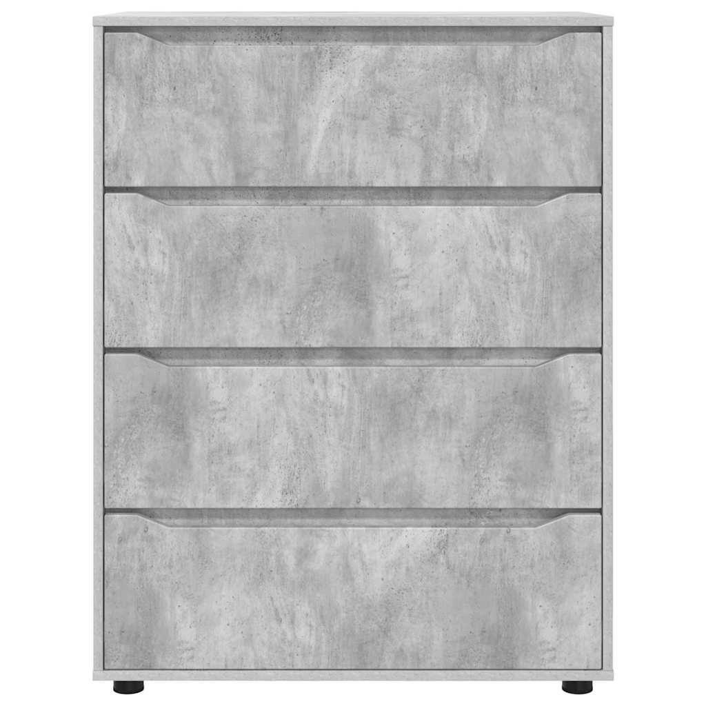 Stauraumschränke Beton Grau 80 x 48 x 105 cm Holzwerkstoff