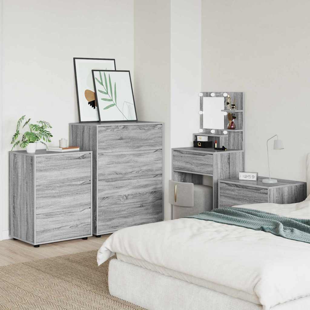 Stauraumschränke Graues Sonoma 80 x 48 x 105 cm Holzwerkstoff