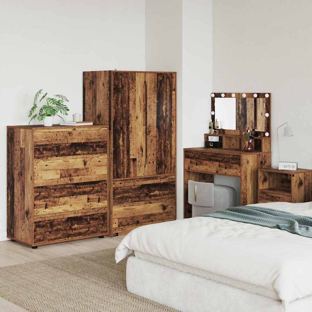 Stauraumschränke Altholz 80 x 48 x 105 cm Holzwerkstoff