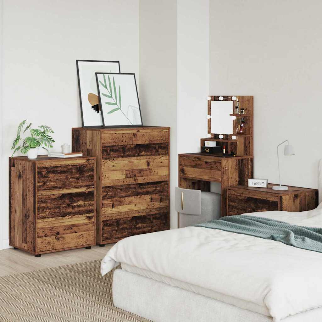 Stauraumschränke Altholz 80 x 48 x 105 cm Holzwerkstoff