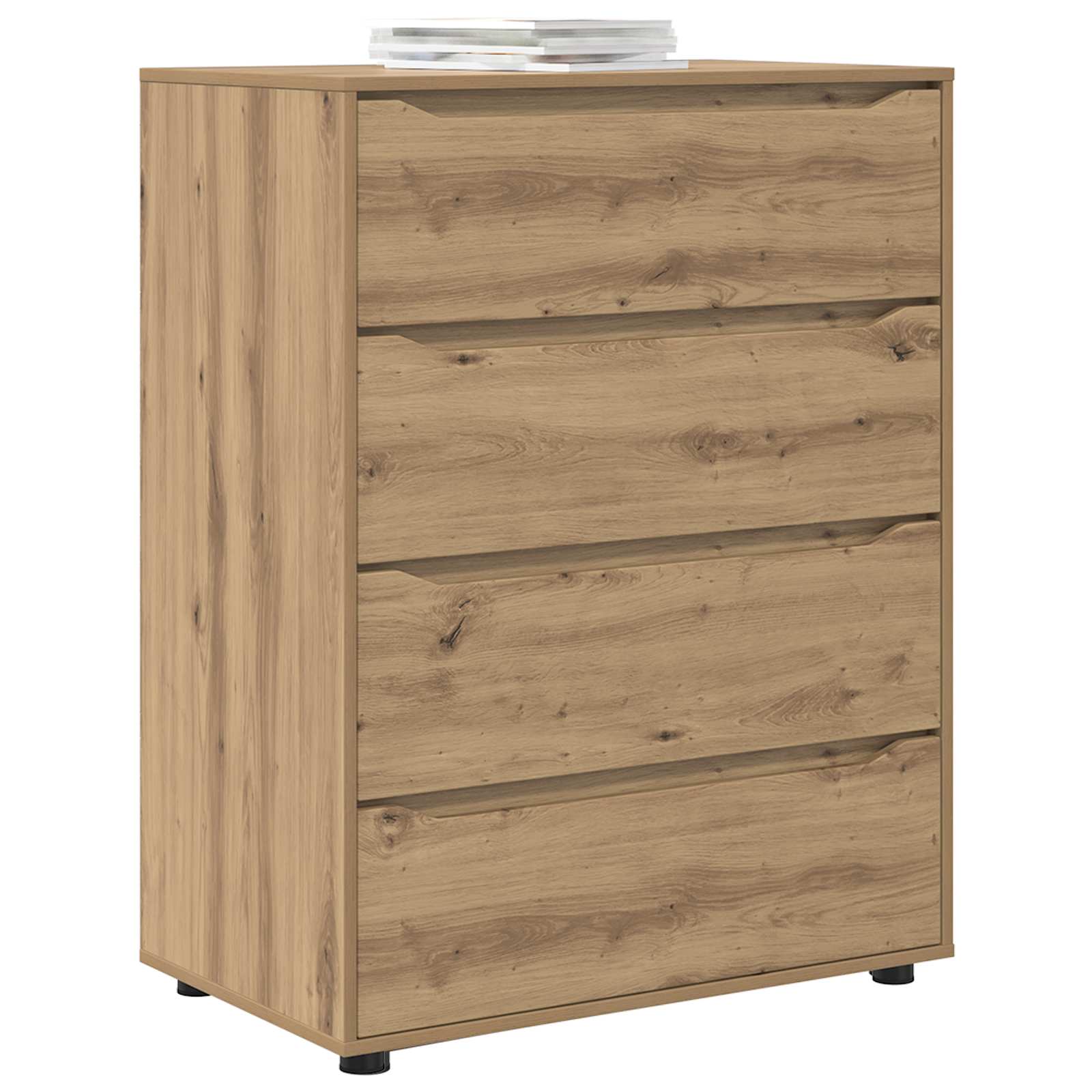 Stauraumschränke 80 x 48 x 105 cm Holzwerkstoff Artisan-Eiche