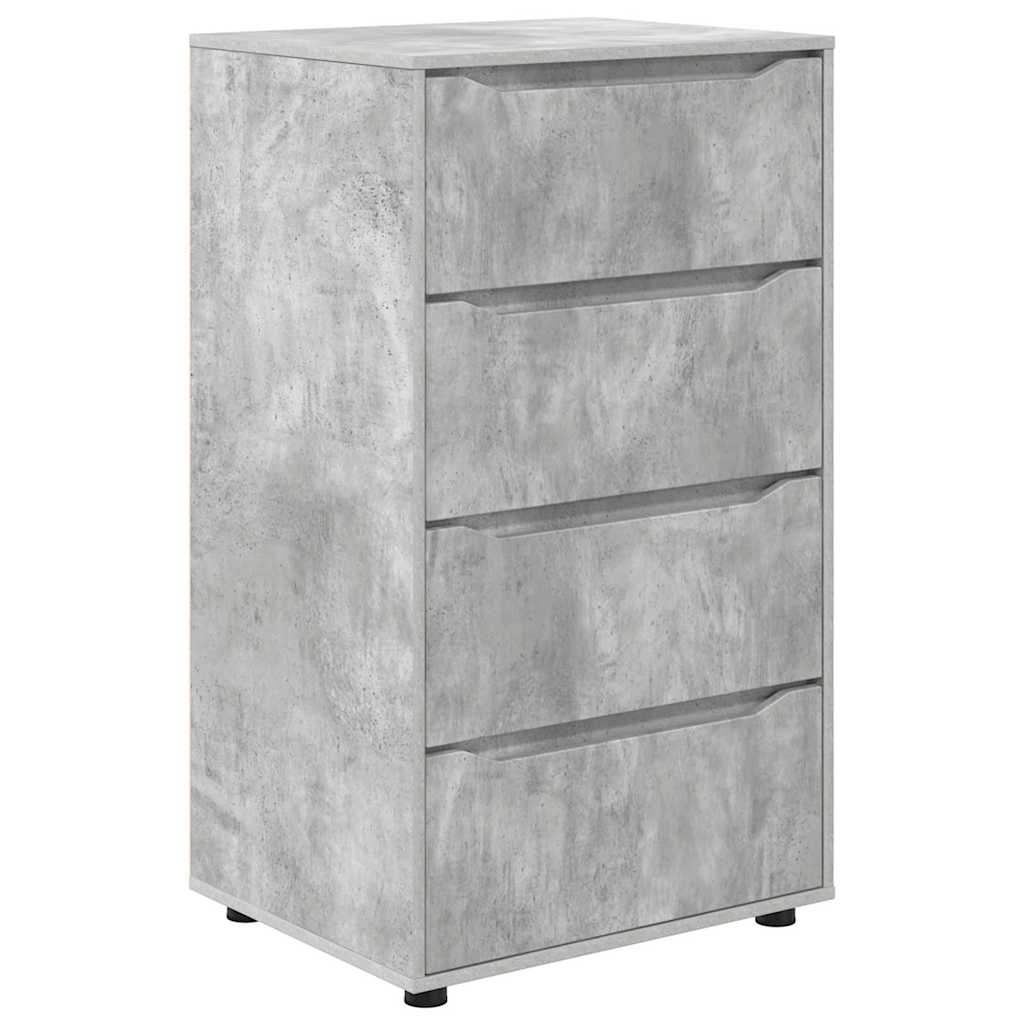 Stauraumschränke Beton Grau 60 x 48 x 105 cm Holzwerkstoff
