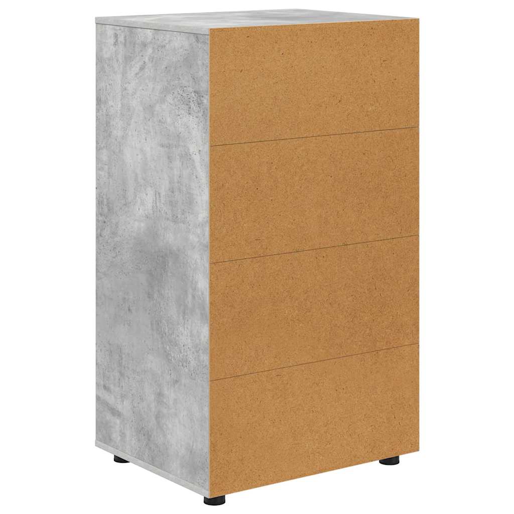 Stauraumschränke Beton Grau 60 x 48 x 105 cm Holzwerkstoff