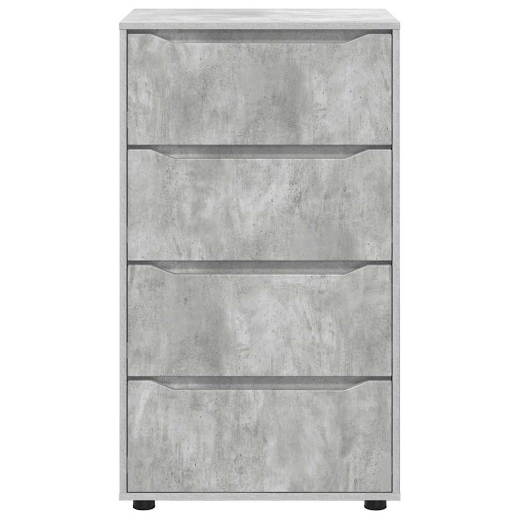 Stauraumschränke Beton Grau 60 x 48 x 105 cm Holzwerkstoff