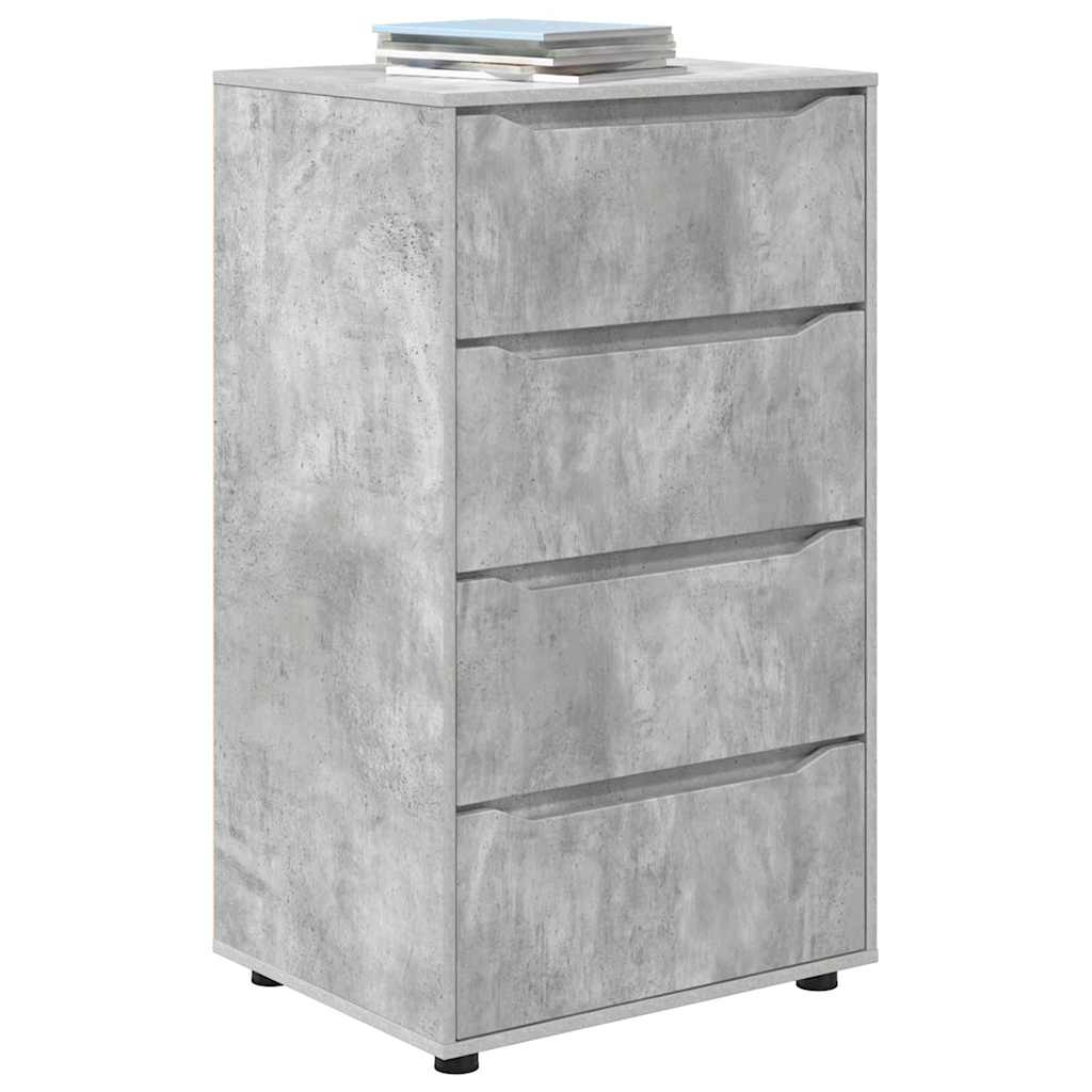 Stauraumschränke Beton Grau 60 x 48 x 105 cm Holzwerkstoff