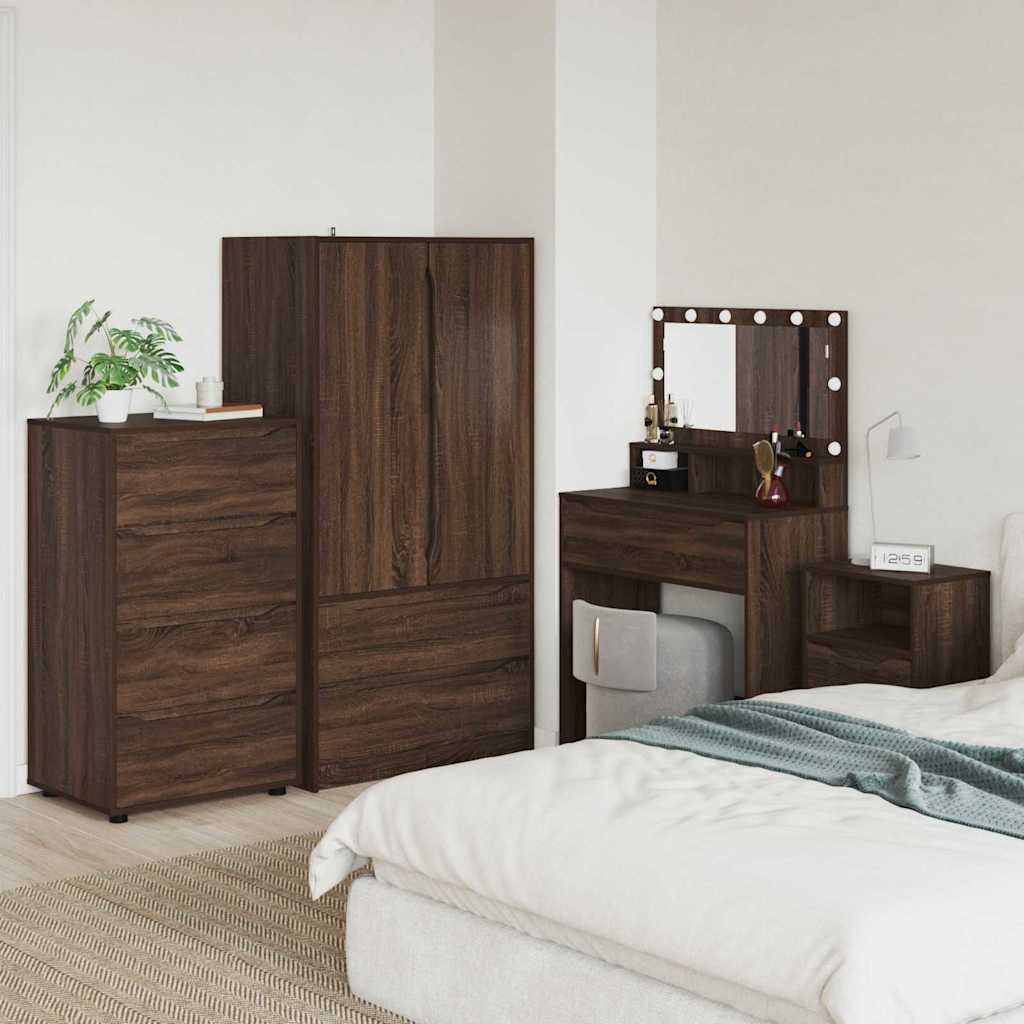 Stauraumschränke Braun Eichen-Optik 60 x 48 x 105 cm