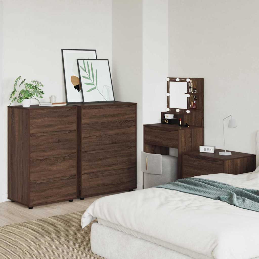 Stauraumschränke Braun Eichen-Optik 60 x 48 x 105 cm
