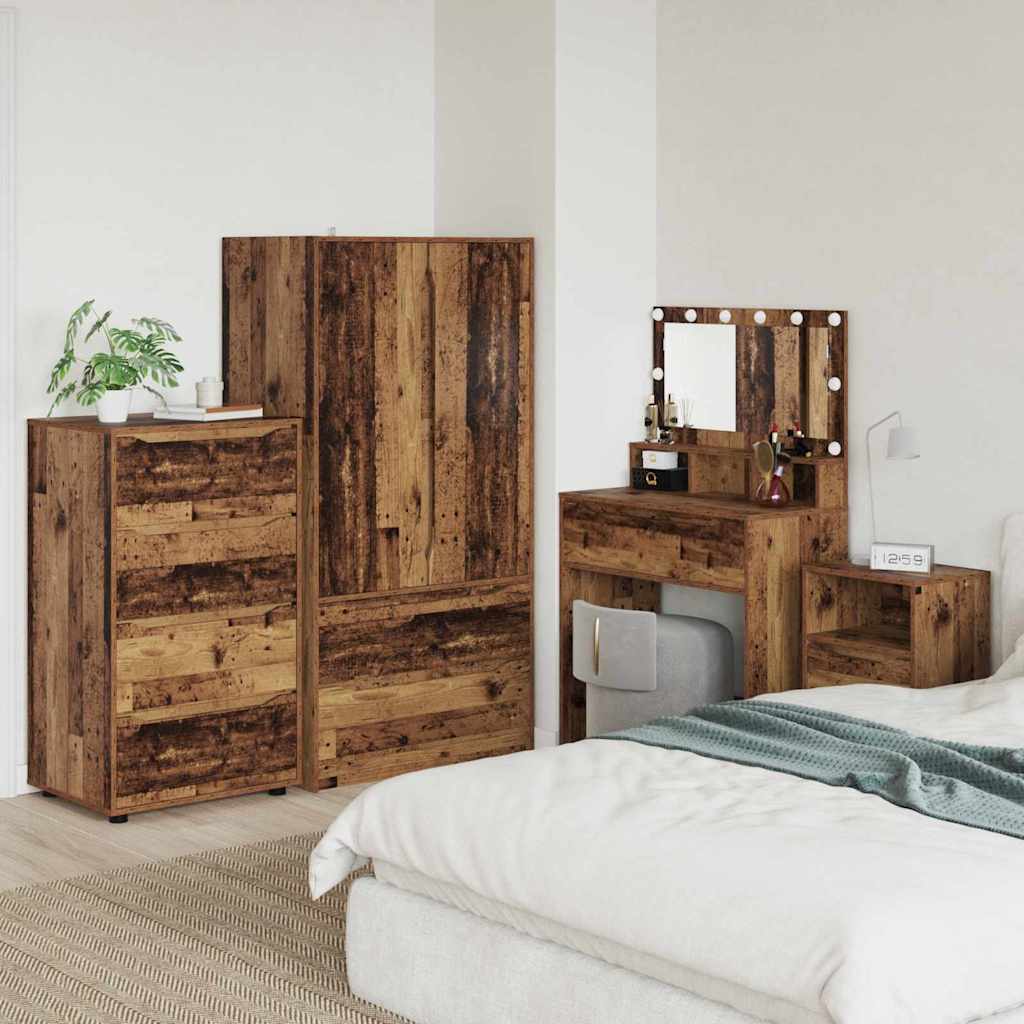 Stauraumschränke Altholz 60 x 48 x 105 cm Holzwerkstoff