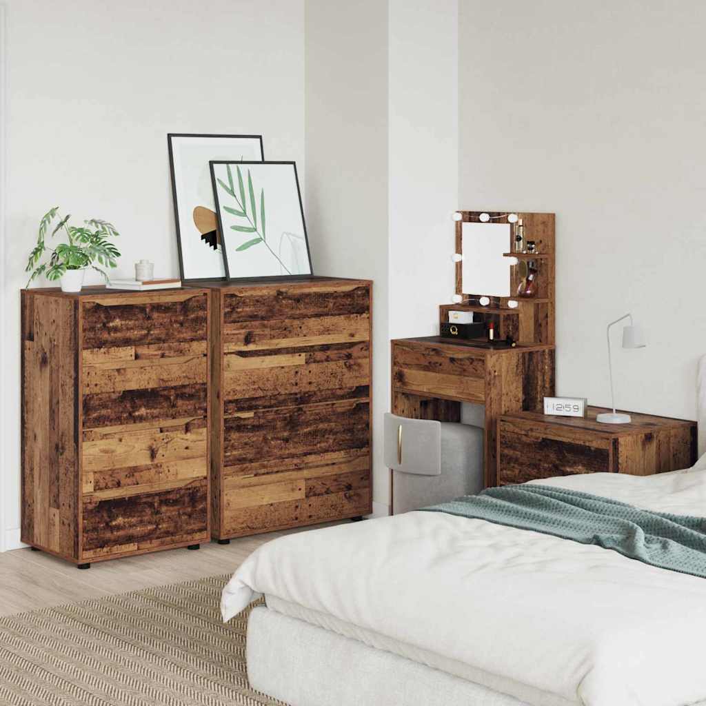Stauraumschränke Altholz 60 x 48 x 105 cm Holzwerkstoff