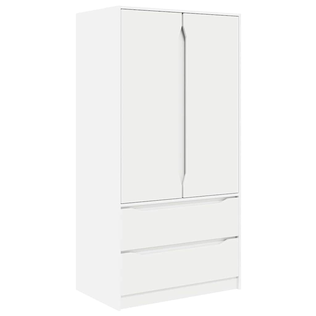 Kleiderschrank mit Tür Weiß 79,5 x 49 x 156 cm Holzwerkstoff