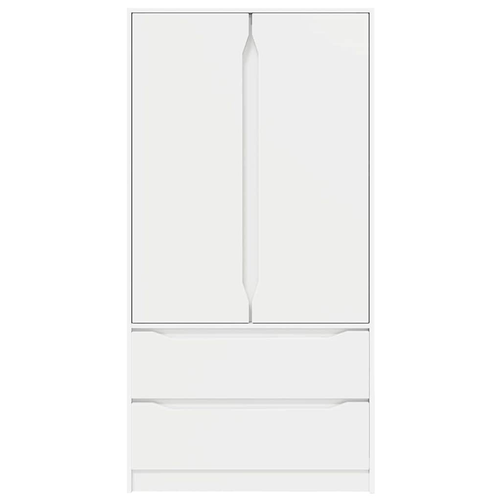 Kleiderschrank mit Tür Weiß 79,5 x 49 x 156 cm Holzwerkstoff