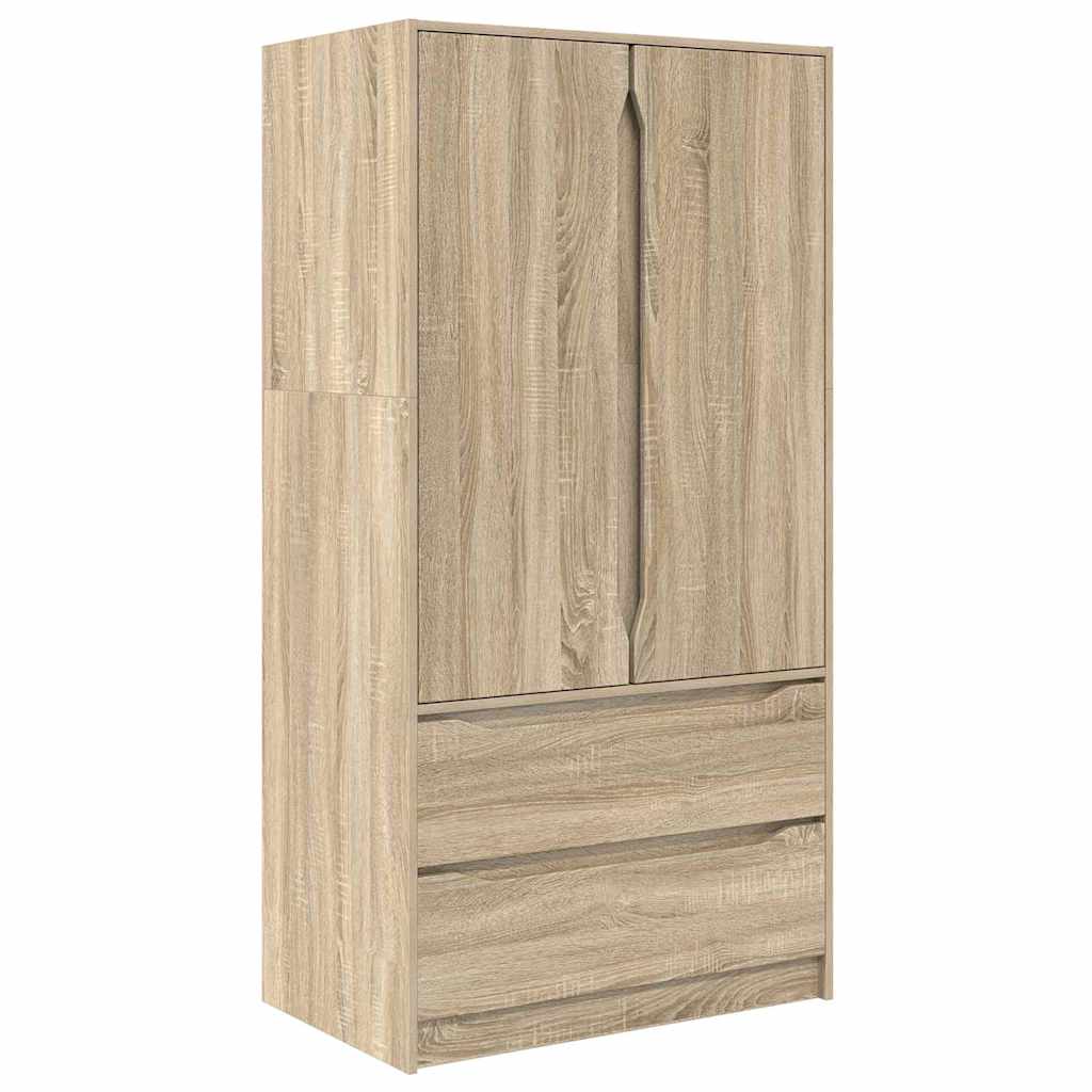 Kleiderschrank Sonoma-Eiche 79,5 x 49 x 156 cm Holzwerkstoff