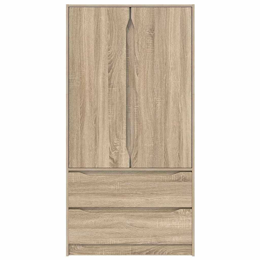 Kleiderschrank Sonoma-Eiche 79,5 x 49 x 156 cm Holzwerkstoff