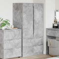 Kleiderschrank Betongrau 79,5 x 49 x 156 cm Holzwerkstoff