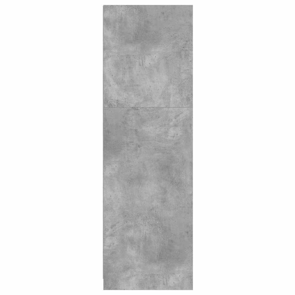 Kleiderschrank Betongrau 79,5 x 49 x 156 cm Holzwerkstoff