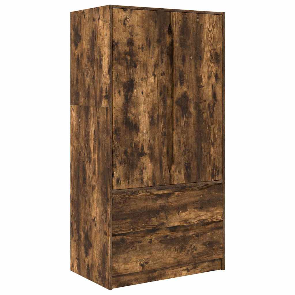 Kleiderschrank mit Tür Geräucherte Eiche 79,5 x 49 x 156 cm