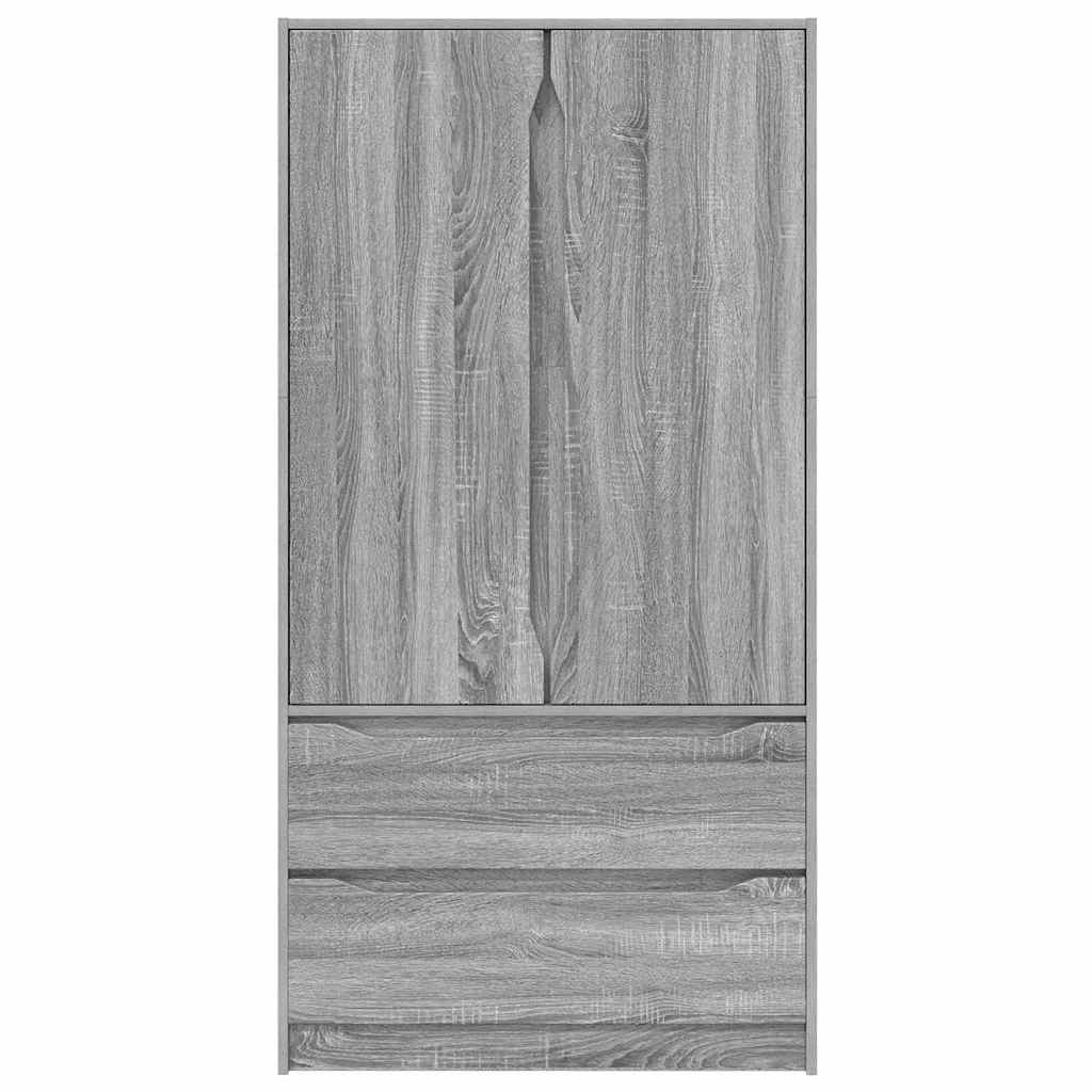Kleiderschrank Graues Sonoma 79,5 x 49 x 156 cm Holzwerkstoff