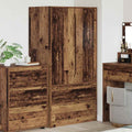 Kleiderschrank mit Tür Altholz 79,5 x 49 x 156 cm Holzwerkstoff