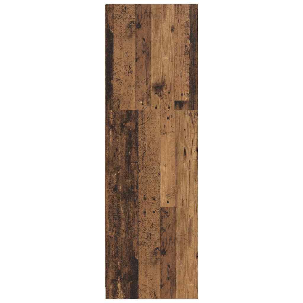 Kleiderschrank mit Tür Altholz 79,5 x 49 x 156 cm Holzwerkstoff