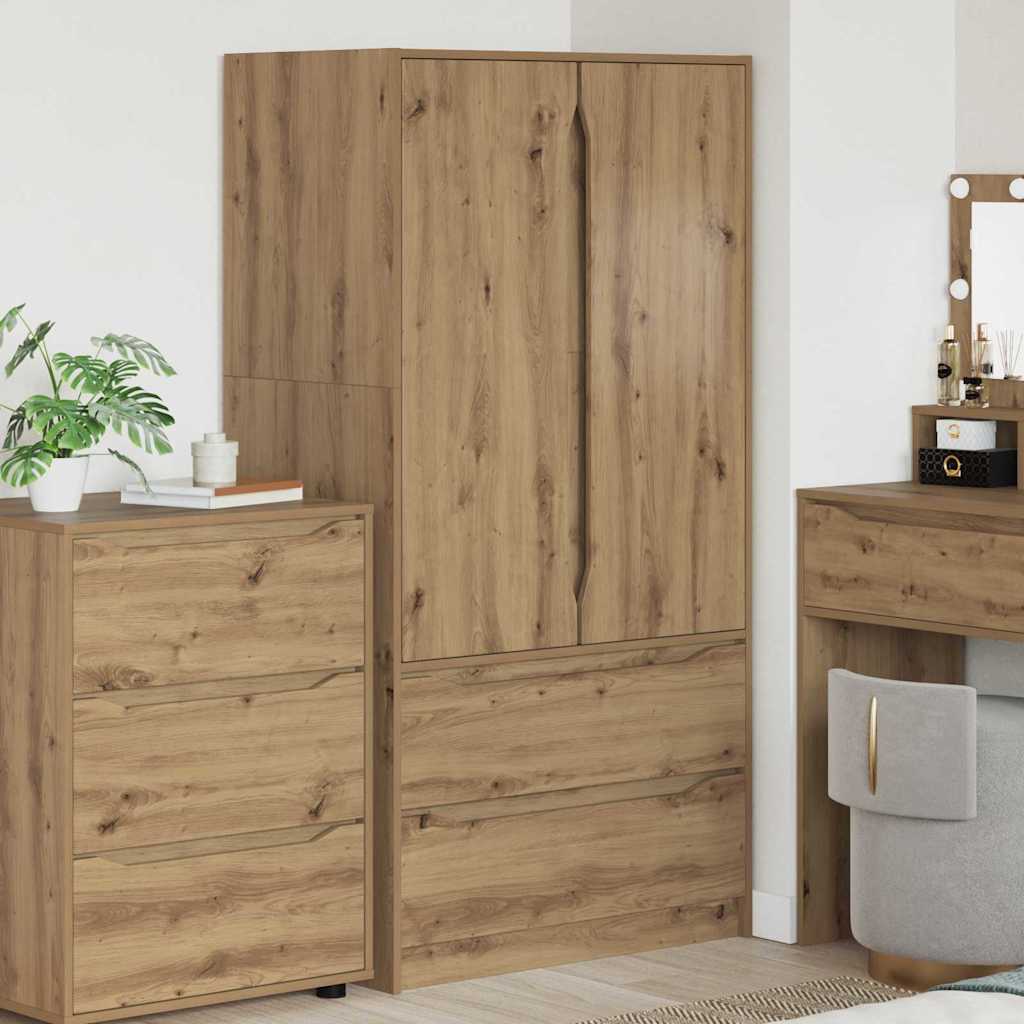 Kleiderschrank Artisan-Eiche 79,5 x 49 x 156 cm Holzwerkstoff