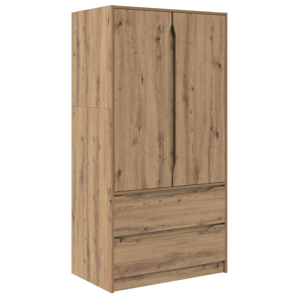 Kleiderschrank Artisan-Eiche 79,5 x 49 x 156 cm Holzwerkstoff