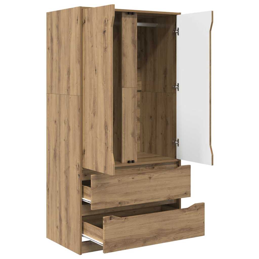 Kleiderschrank Artisan-Eiche 79,5 x 49 x 156 cm Holzwerkstoff