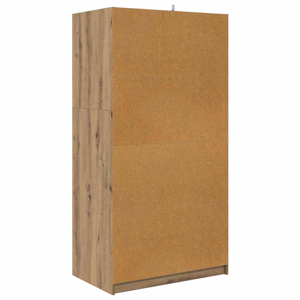 Kleiderschrank Artisan-Eiche 79,5 x 49 x 156 cm Holzwerkstoff