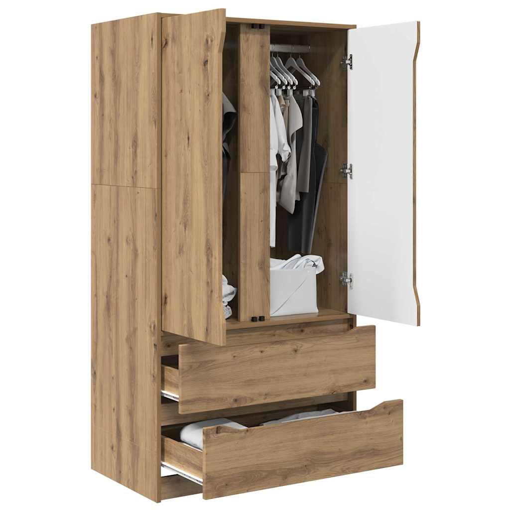Kleiderschrank Artisan-Eiche 79,5 x 49 x 156 cm Holzwerkstoff
