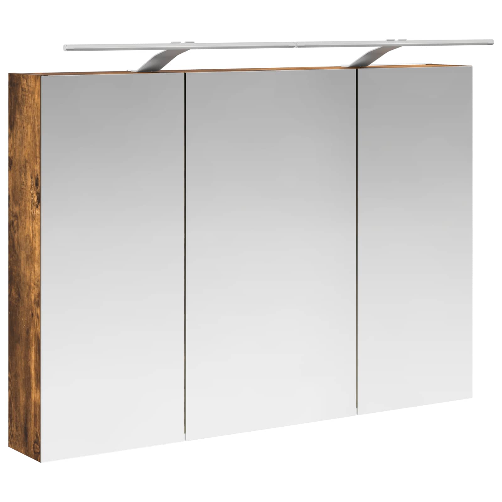 Badezimmerschrank-Set 4 pcs Geräucherte Eiche