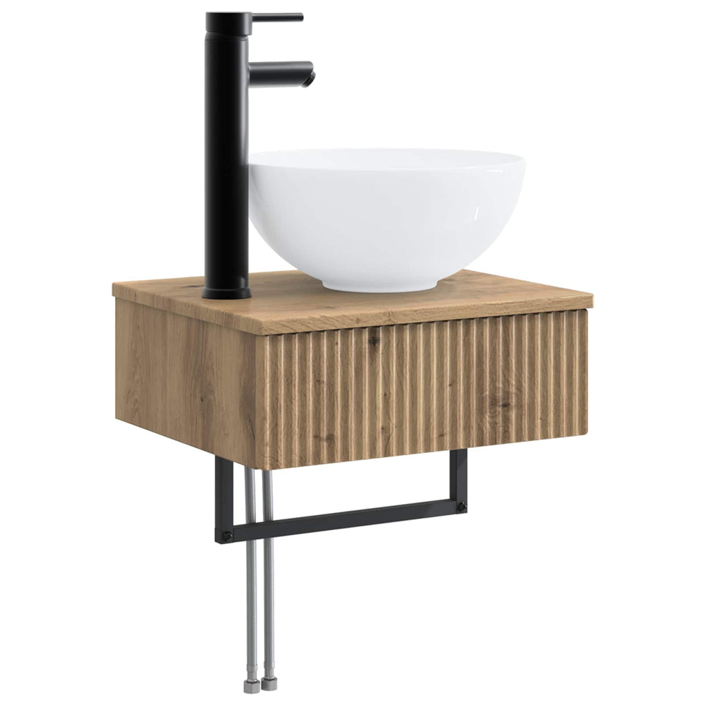 Badezimmerschrankset 4 pcs 100 x 14,5 x 70 cm Holzwerkstoff