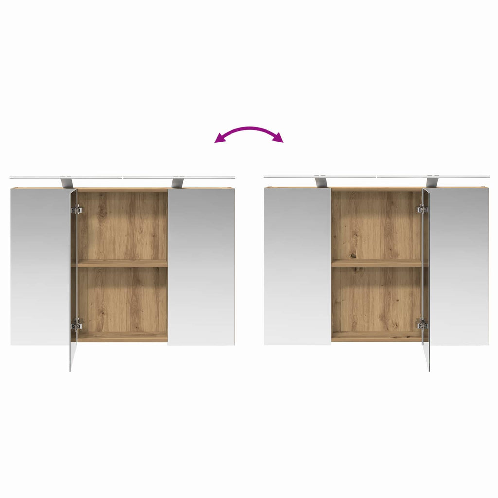 Badezimmerschrankset 4 pcs 100 x 14,5 x 70 cm Holzwerkstoff