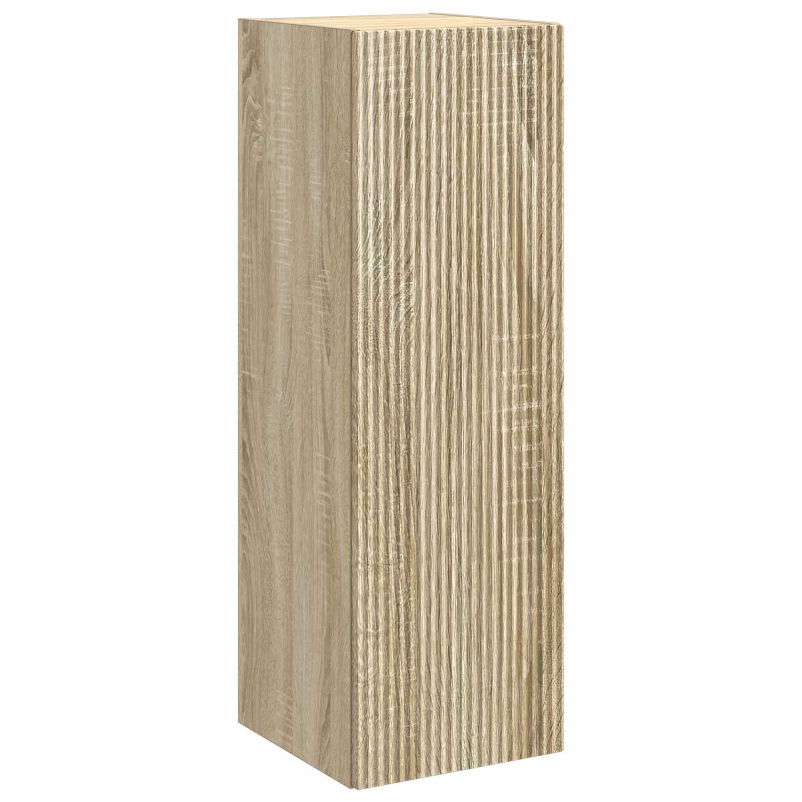 Badezimmermöbel-Set 6 pcs Sonoma-Eiche Ingenieurholz und Glas