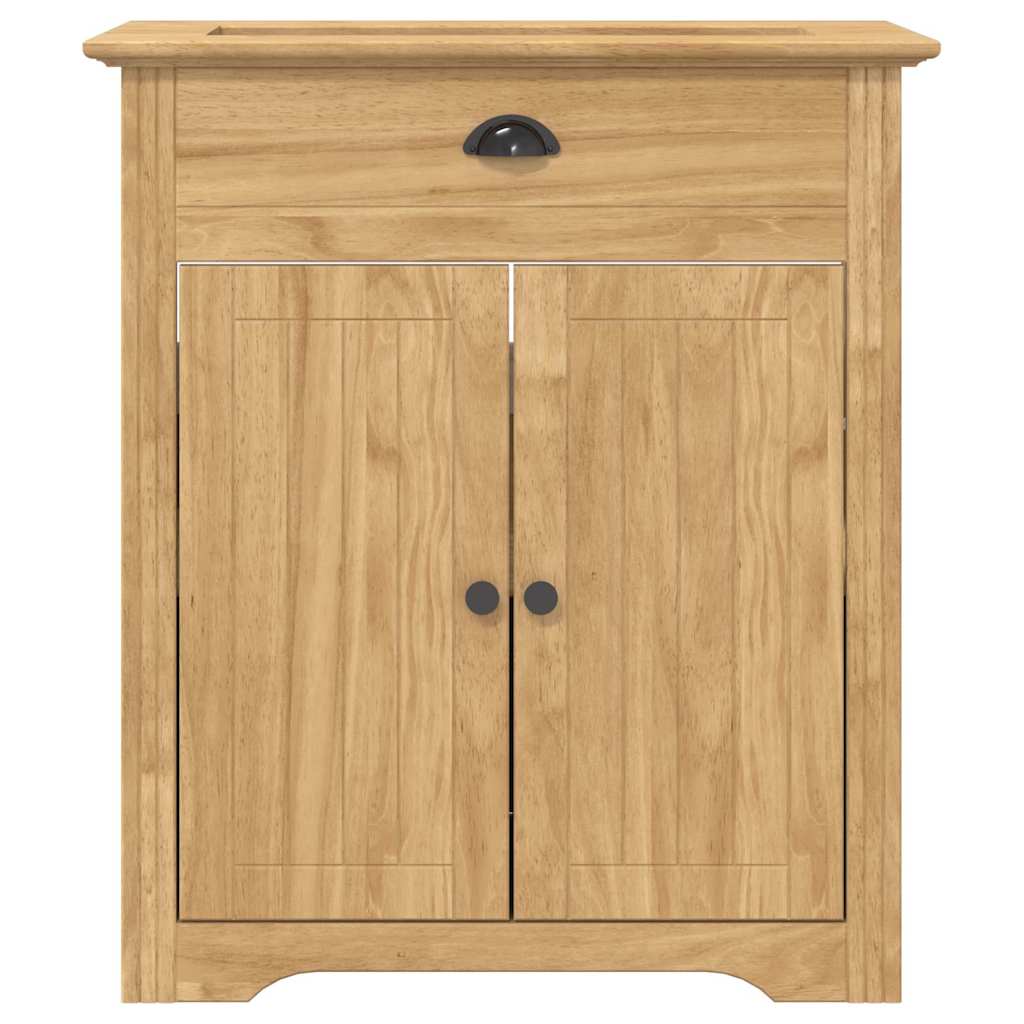 Badezimmerschrank BODO Honigbraun 70 x 35 x 80 cm Holzwerkstoff
