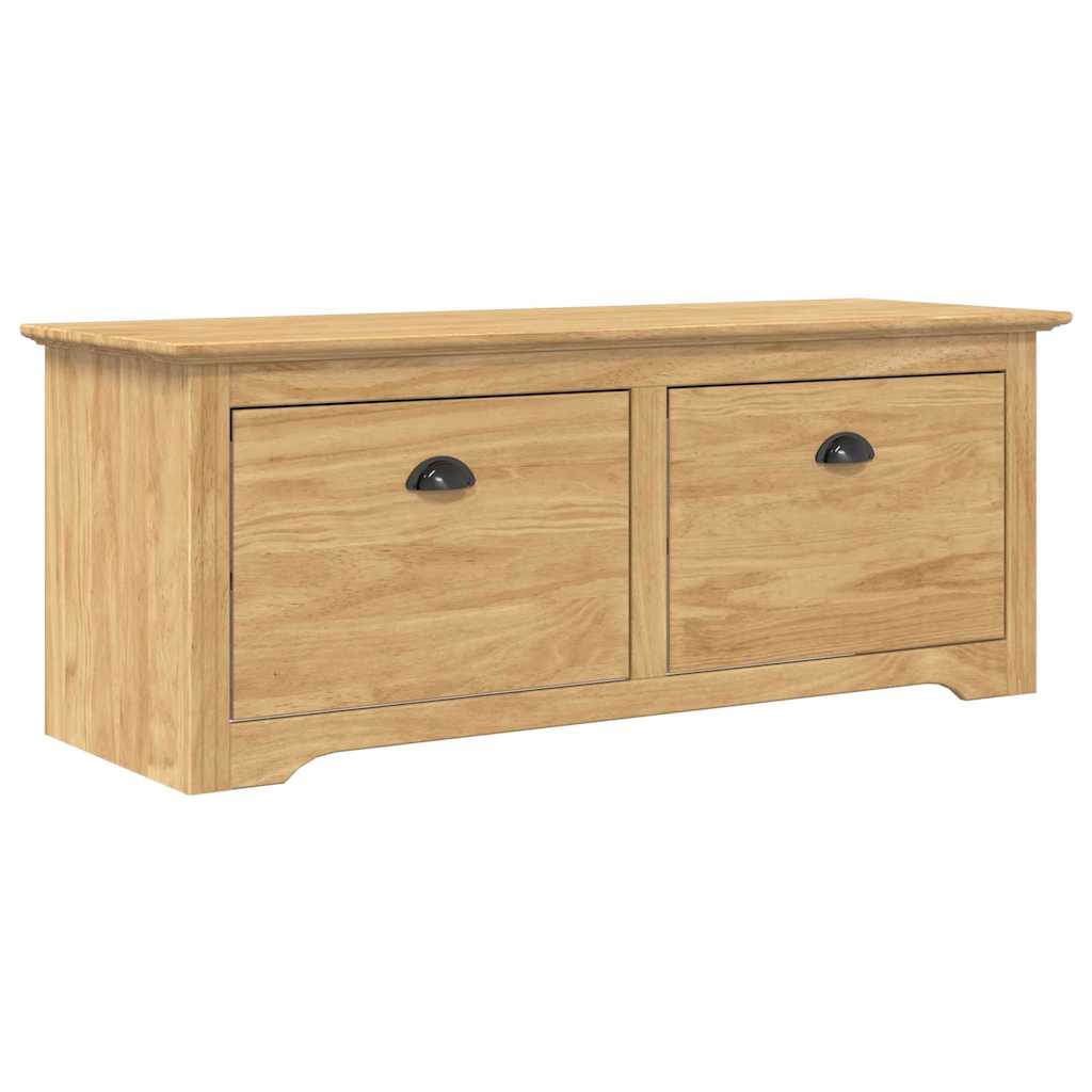 Flurbank BODO Honigbraun 118 x 40 x 50 cm Holzwerkstoff