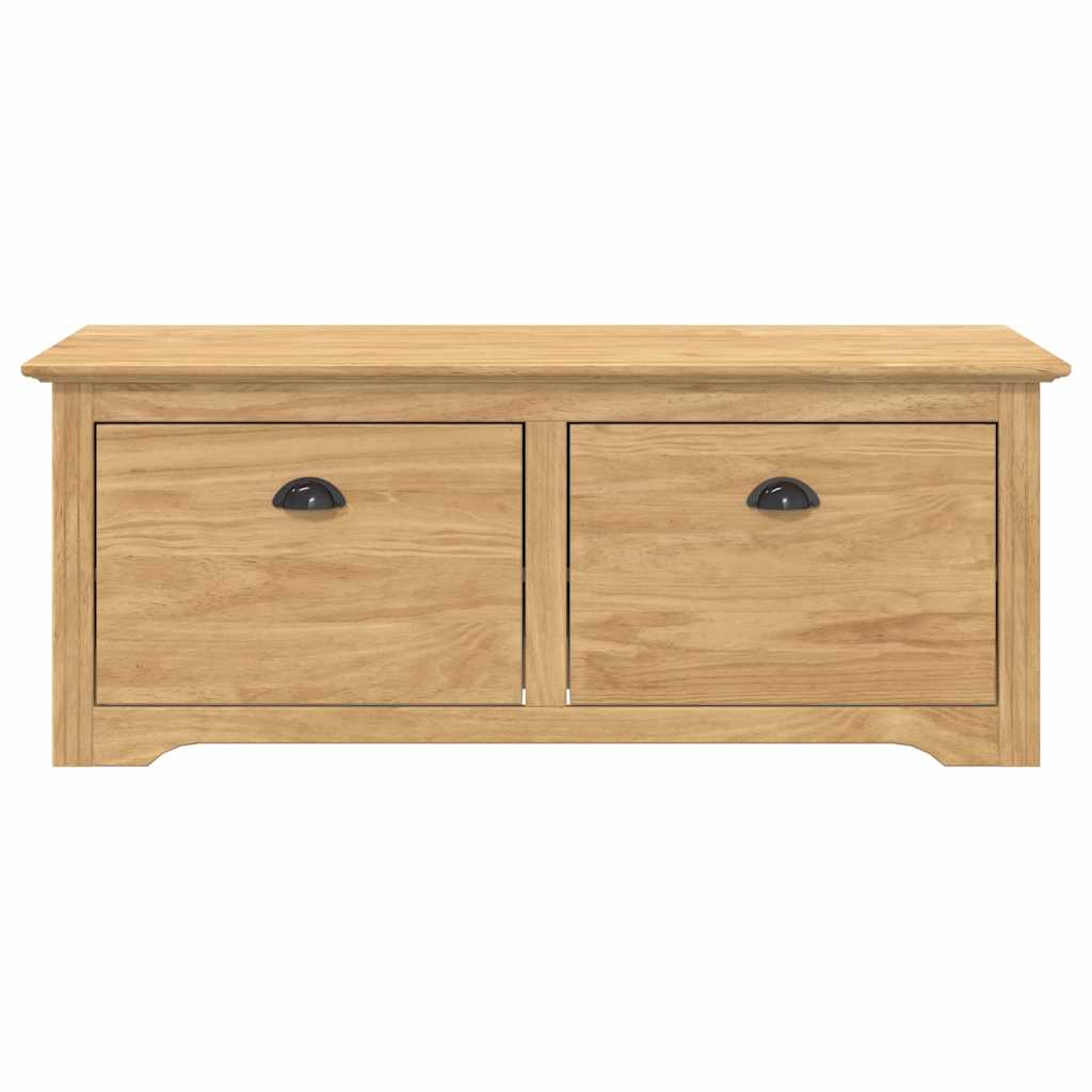Flurbank BODO Honigbraun 118 x 40 x 50 cm Holzwerkstoff