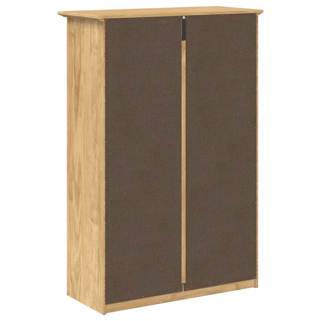 Schuhregal BODO Honigbraun 80 x 35 x 118 cm Holzwerkstoff