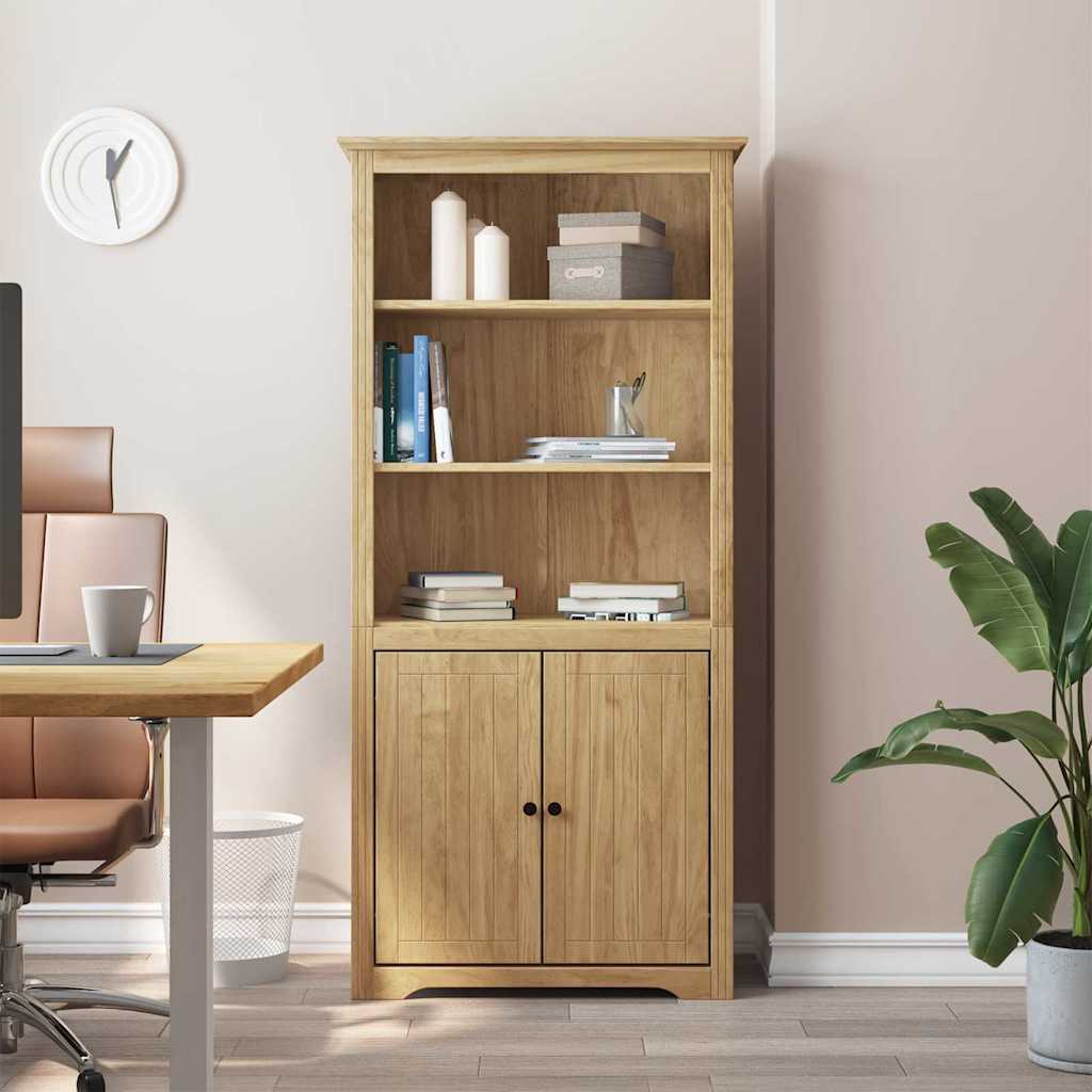Bücherregal BODO Honigbraun 82 x 40 x 173 cm Holzwerkstoff