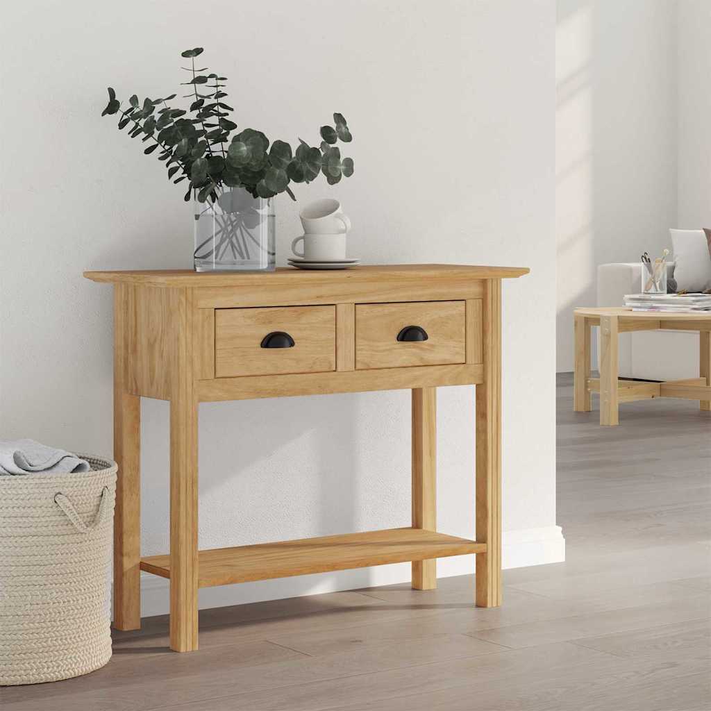 Konsolentisch BODO Honigbraun 91 x 34,7 x 74 cm Holzwerkstoff