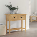 Konsolentisch BODO Honigbraun 91 x 34,7 x 74 cm Holzwerkstoff