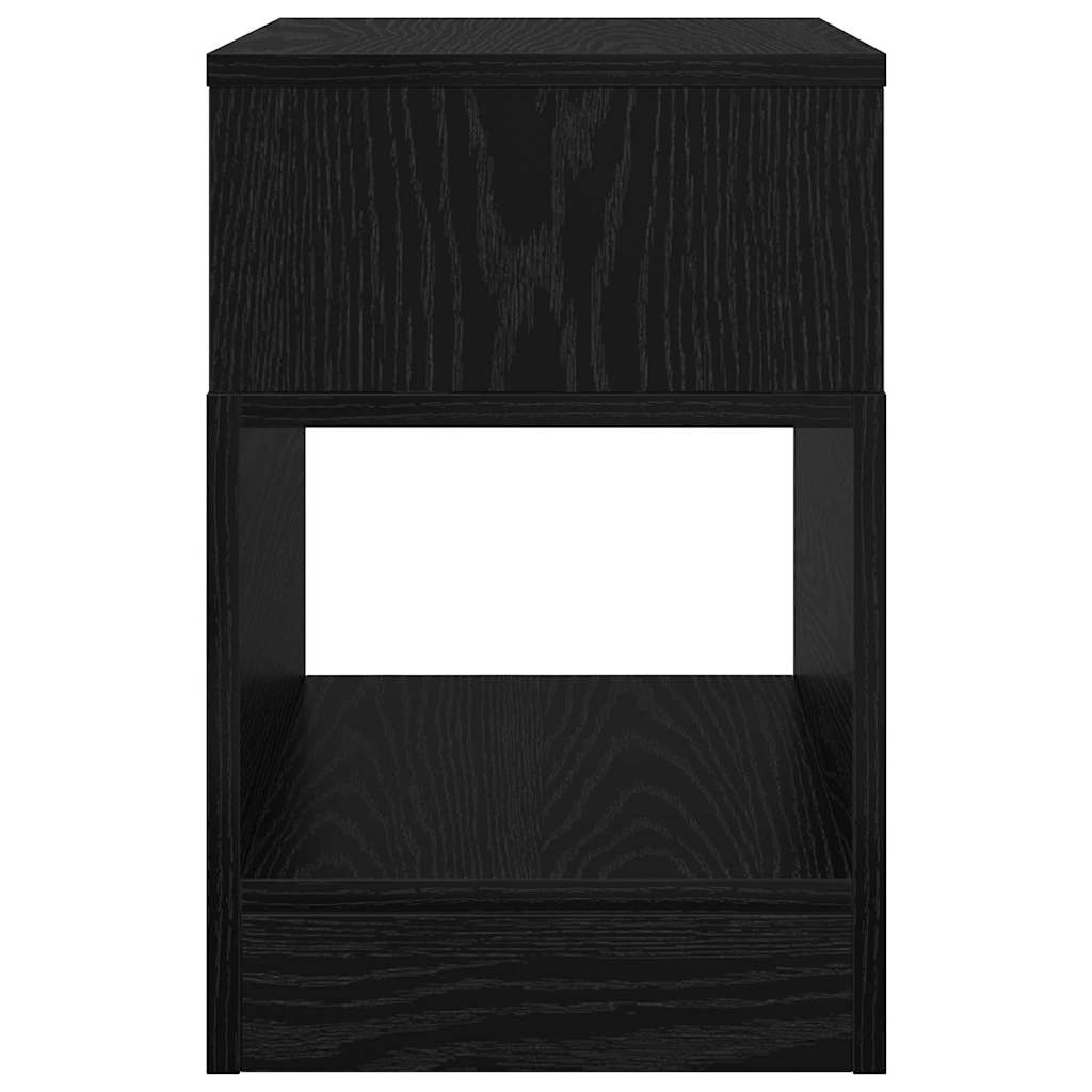 Beistelltisch 2 pcs Schwarz Eichen-Optik 30,5 x 30 x 45 cm