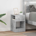 Beistelltisch 2 pcs Beton Grau 30,5 x 30 x 45 cm Holzwerkstoff