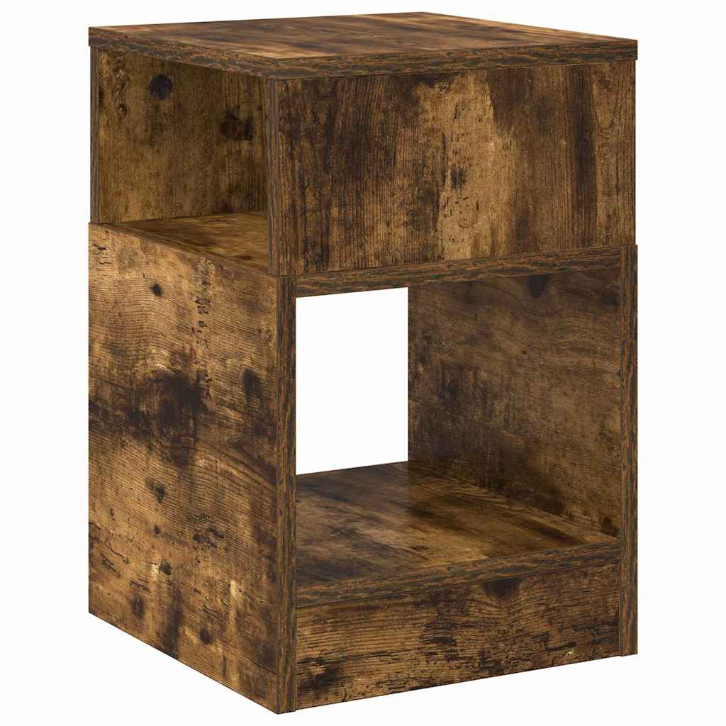 Beistelltisch Geräucherte Eiche 30,5 x 30 x 45 cm Holzwerkstoff
