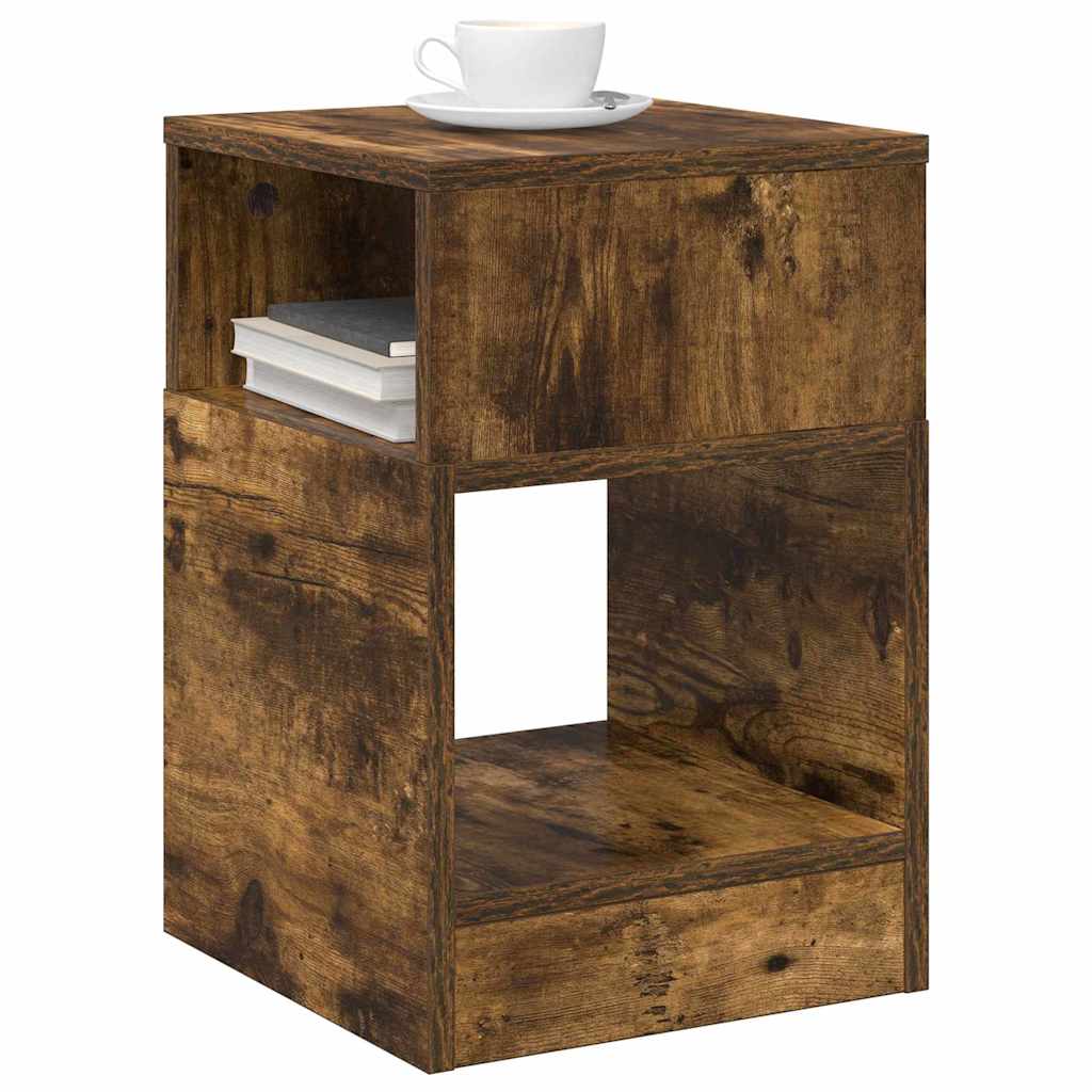 Beistelltisch 2 pcs Geräucherte Eiche 30,5 x 30 x 45 cm