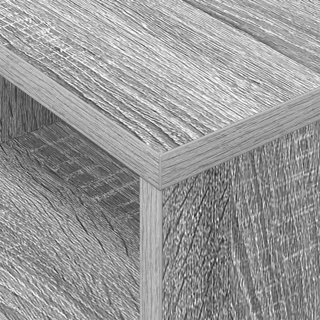 Beistelltisch 2 pcs Graues Sonoma 30,5 x 30 x 45 cm