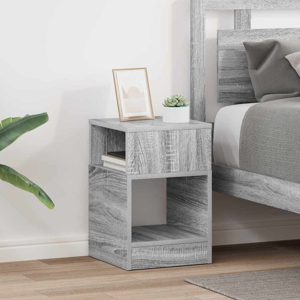 Beistelltisch 2 pcs Graues Sonoma 30,5 x 30 x 45 cm