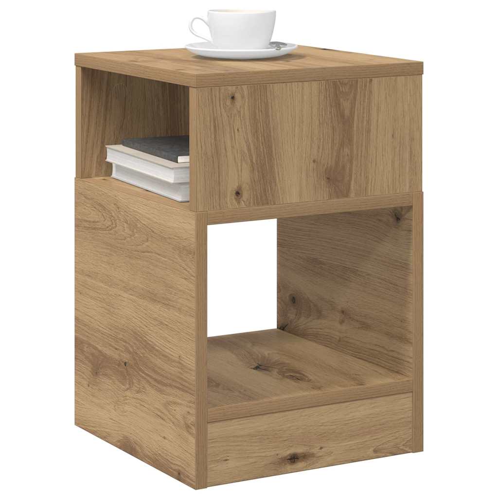 Beistelltisch 2 pcs Artisan-Eiche 30,5 x 30 x 45 cm
